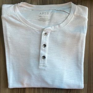 (3/$12) Mens Short Sleeved White Top